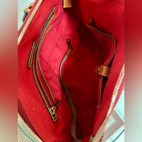Dooney & Bourke Tarten Plaid Satchel in Red/Multi - Picture 5 of 12